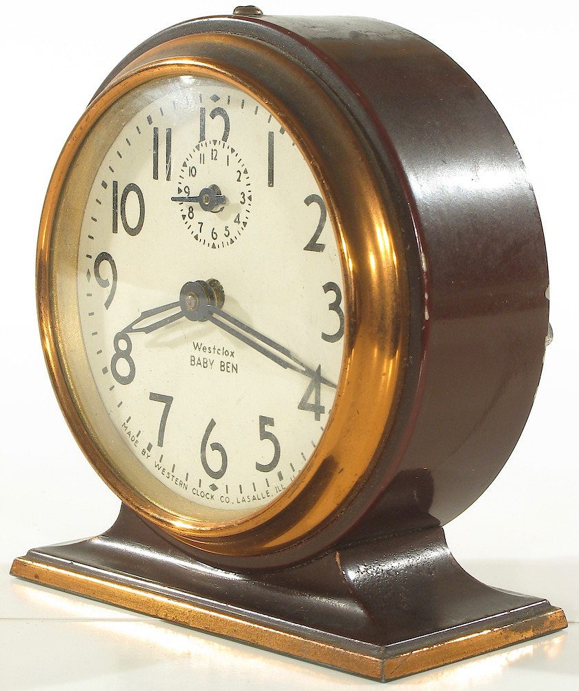 Westclox Baby Ben Style 3 Brown Plain. Westclox Baby Ben Style 3 Brown Plain Clock Example Photo