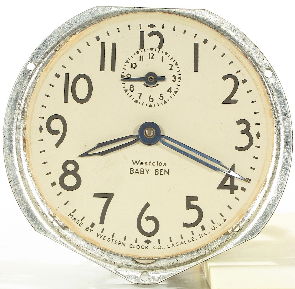 Westclox Baby Ben Style 3 Brown Plain. Westclox Baby Ben Style 3 Brown Plain Clock Example Photo