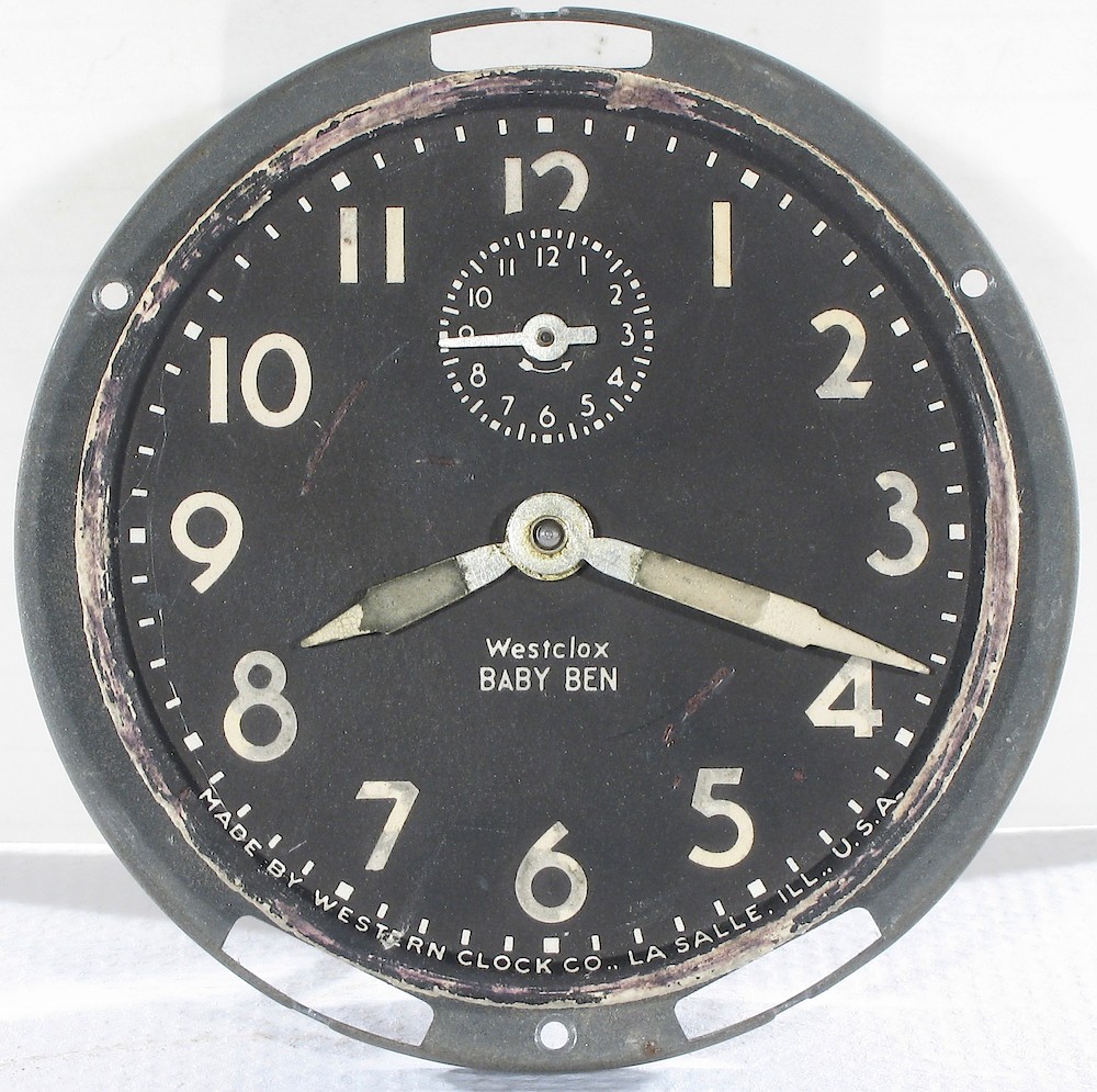 Westclox Baby Ben Style 4 Black Luminous. Westclox Baby Ben Style 4 Black Luminous Clock Example Photo