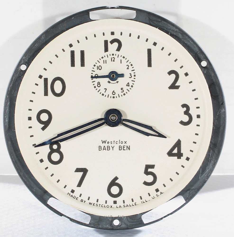 Westclox Baby Ben Style 4 Black Plain. Westclox Baby Ben Style 4 Black Plain Clock Example Photo