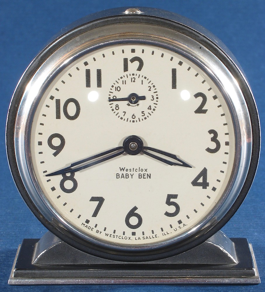 Westclox Baby Ben Style 4 Black Plain. Westclox Baby Ben Style 4 Black Plain Clock Example Photo