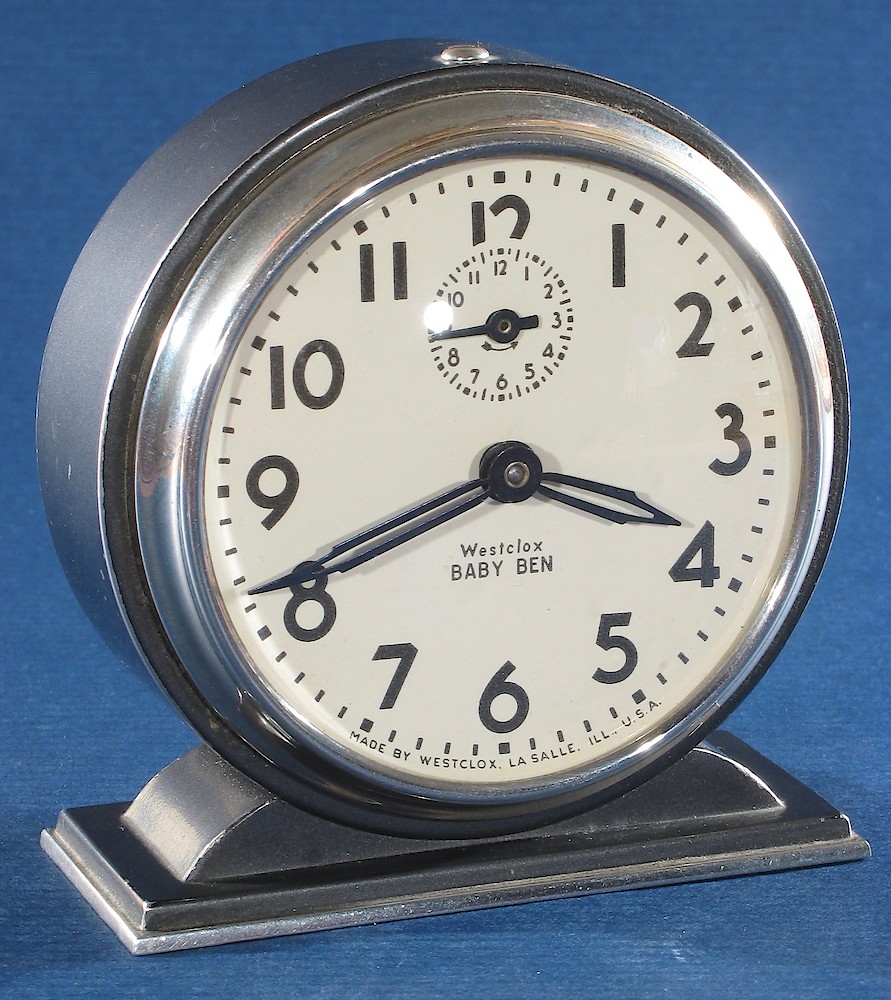 Westclox Baby Ben Style 4 Black Plain. Westclox Baby Ben Style 4 Black Plain Clock Example Photo