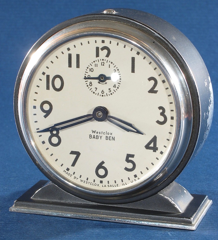 Westclox Baby Ben Style 4 Black Plain. Westclox Baby Ben Style 4 Black Plain Clock Example Photo