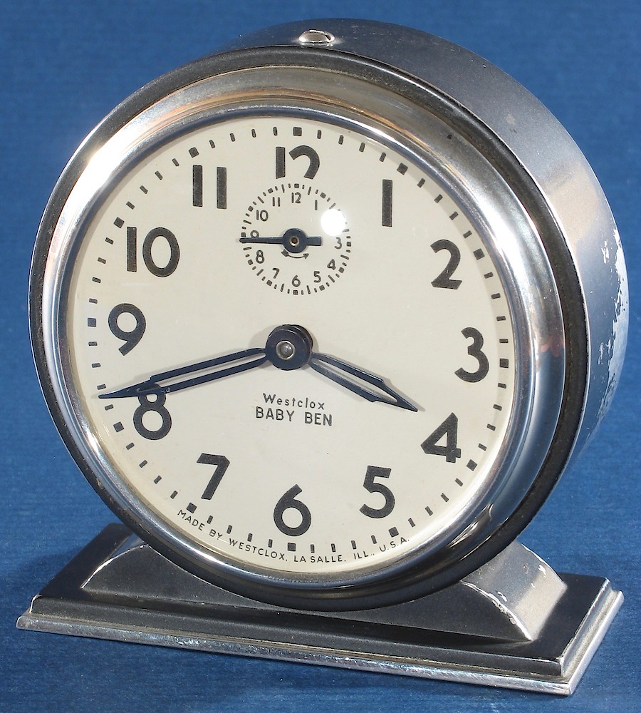 Westclox Baby Ben Style 4 Black Plain. Westclox Baby Ben Style 4 Black Plain Clock Example Photo