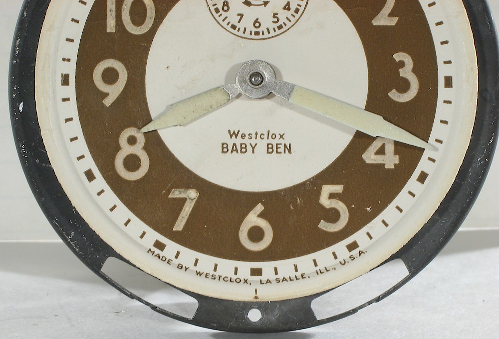 Westclox Baby Ben Style 4 Ivory Luminous. Westclox Baby Ben Style 4 Ivory Luminous Clock Example Photo