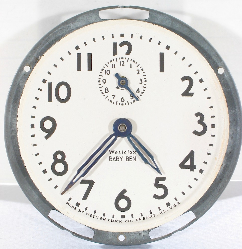 Westclox Baby Ben Style 4 Black Plain. Westclox Baby Ben Style 4 Black Plain Clock Example Photo