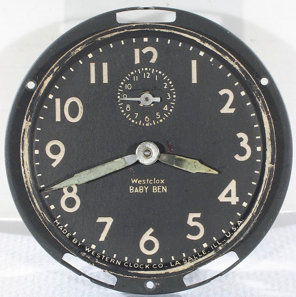 Westclox Baby Ben Style 4 Black Luminous. Westclox Baby Ben Style 4 Black Luminous Clock Example Photo