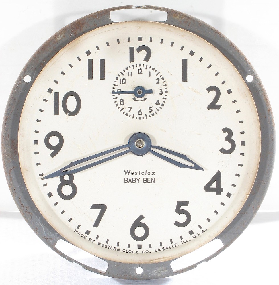 Westclox Baby Ben Style 4 Black Plain. Westclox Baby Ben Style 4 Black Plain Clock Example Photo