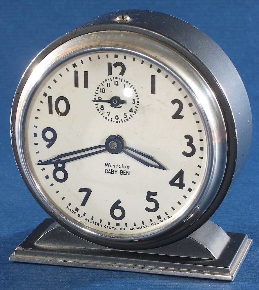 Westclox Baby Ben Style 4 Black Plain. Westclox Baby Ben Style 4 Black Plain Clock Example Photo