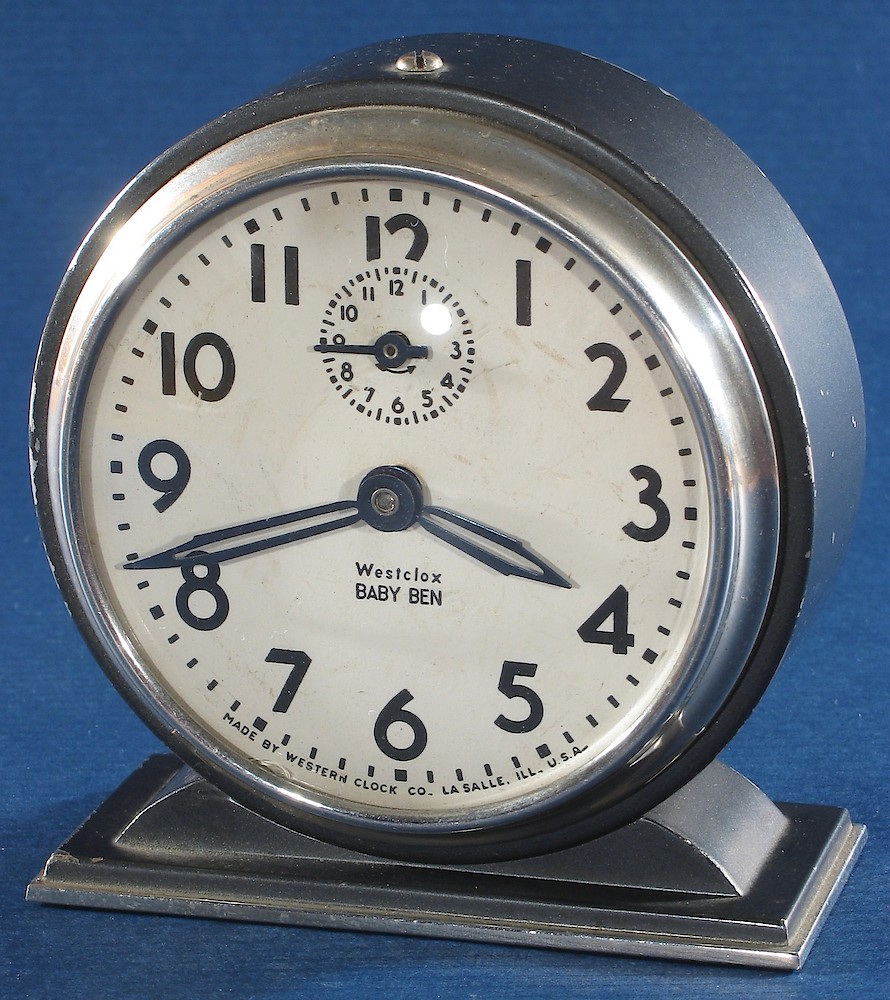 Westclox Baby Ben Style 4 Black Plain. Westclox Baby Ben Style 4 Black Plain Clock Example Photo