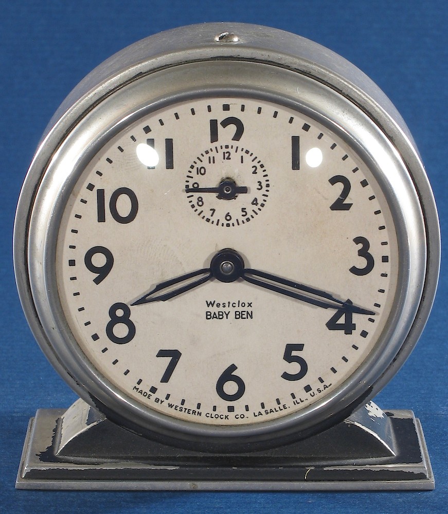 Westclox Baby Ben Style 4 Black Plain. Westclox Baby Ben Style 4 Black Plain Clock Example Photo