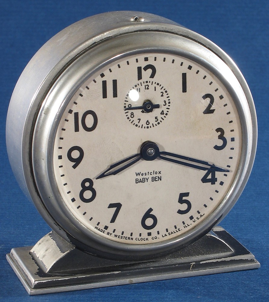 Westclox Baby Ben Style 4 Black Plain. Westclox Baby Ben Style 4 Black Plain Clock Example Photo