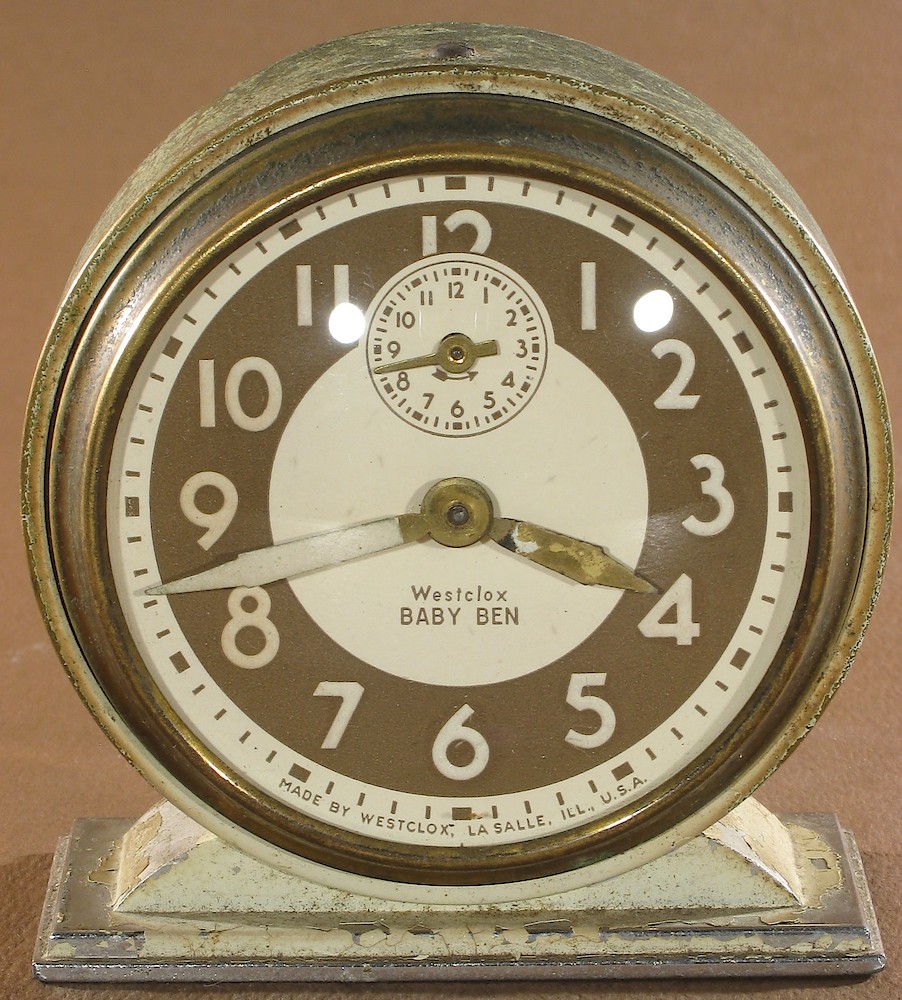 Westclox Baby Ben Style 4 Ivory Luminous. Westclox Baby Ben Style 4 Ivory Luminous Clock Example Photo