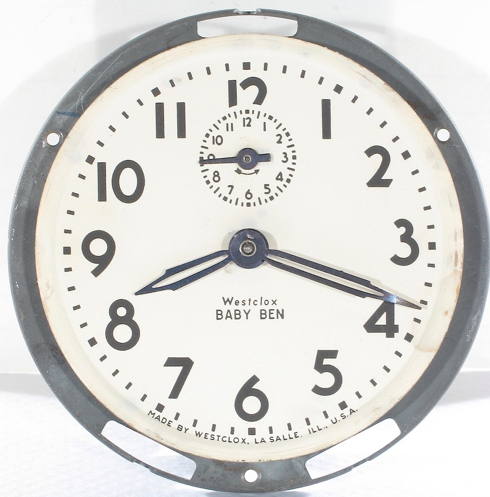 Westclox Baby Ben Style 4 Black Plain. Westclox Baby Ben Style 4 Black Plain Clock Example Photo