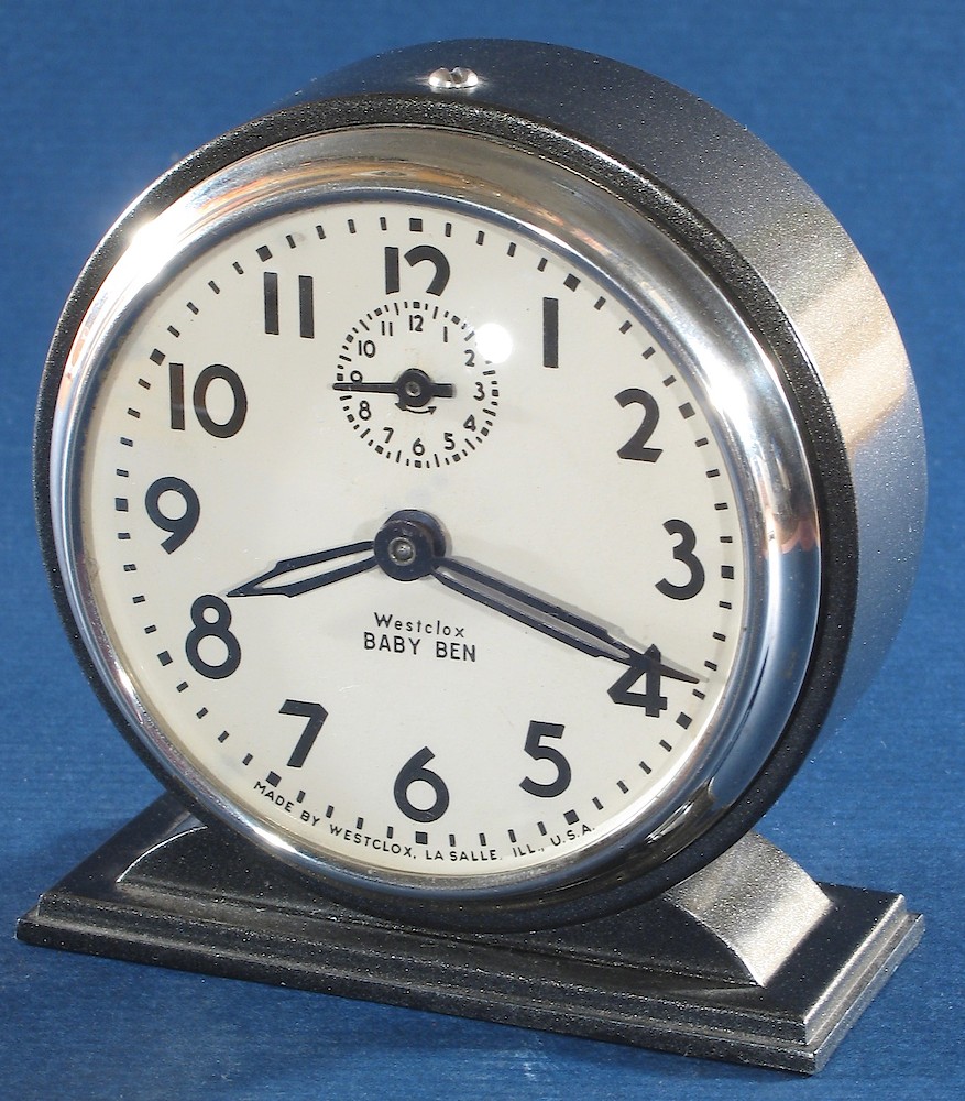 Westclox Baby Ben Style 4 Black Plain. Westclox Baby Ben Style 4 Black Plain Clock Example Photo