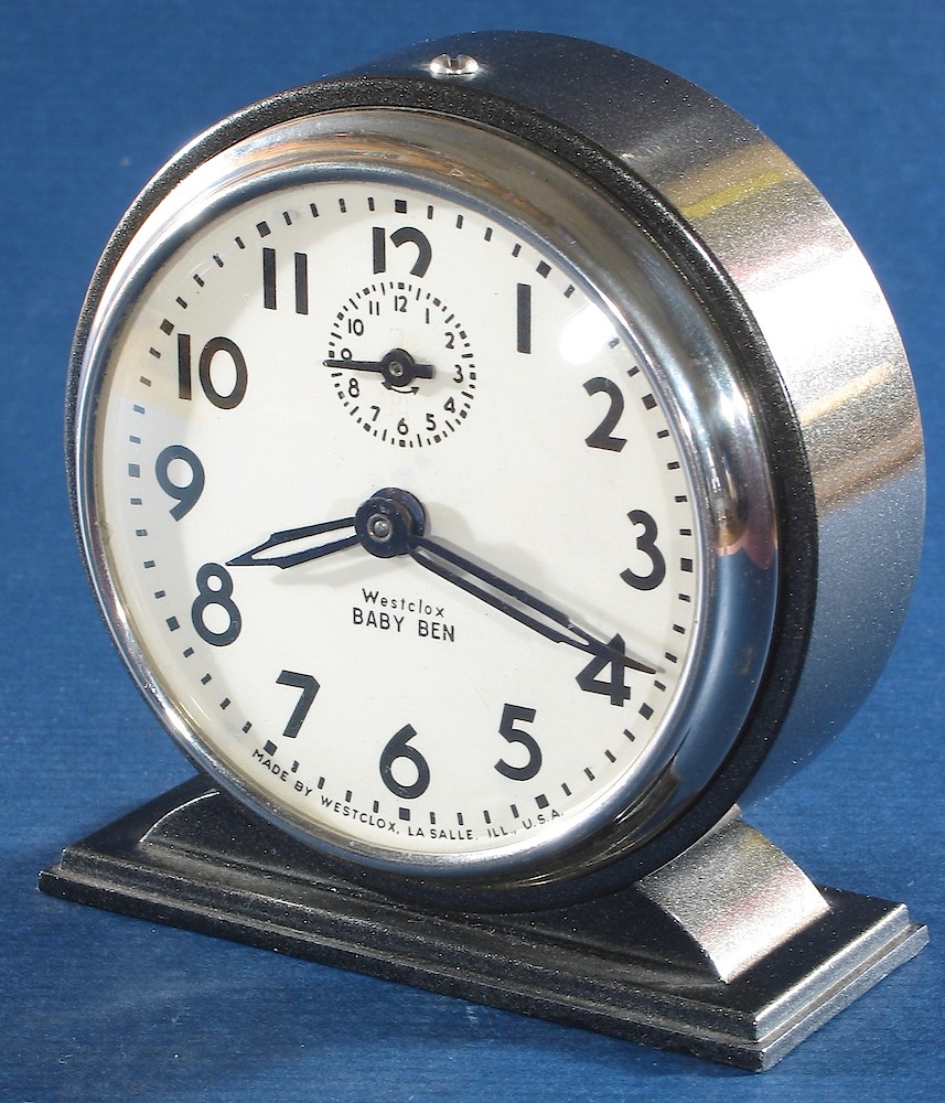 Westclox Baby Ben Style 4 Black Plain. Westclox Baby Ben Style 4 Black Plain Clock Example Photo