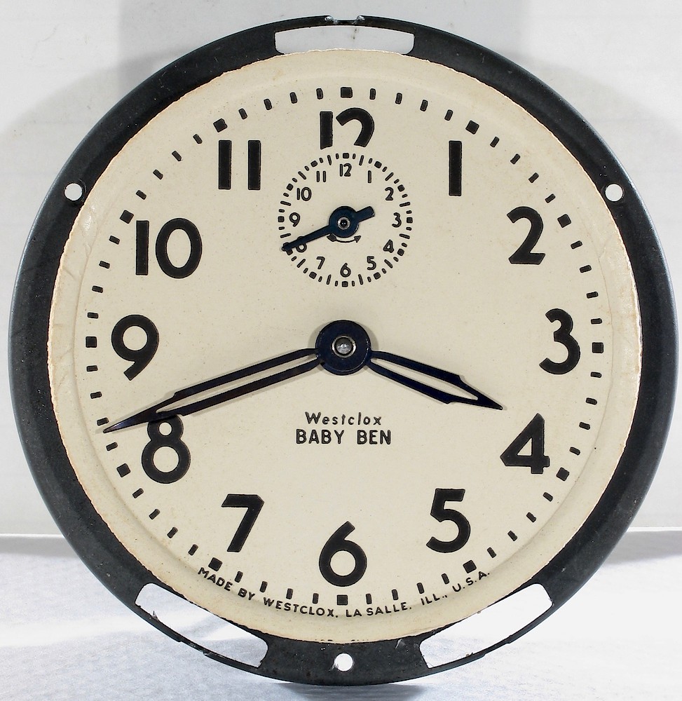 Westclox Baby Ben Style 4 Black Plain. Westclox Baby Ben Style 4 Black Plain Clock Example Photo