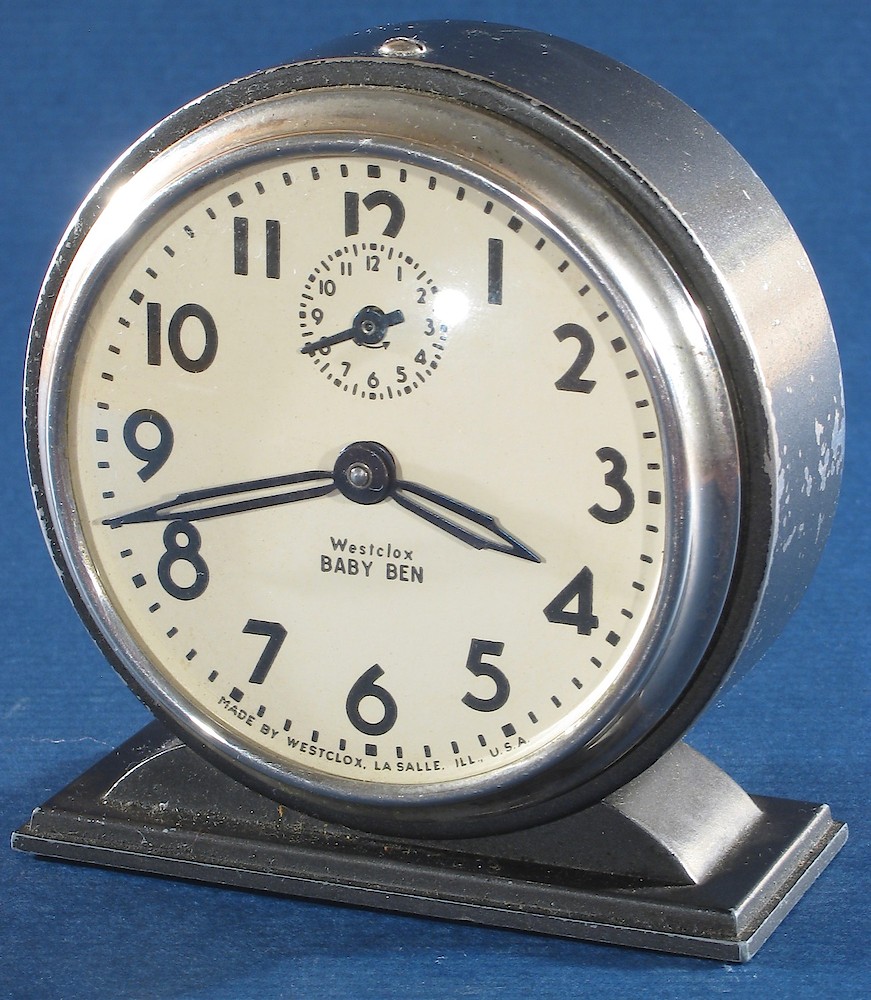 Westclox Baby Ben Style 4 Black Plain. Westclox Baby Ben Style 4 Black Plain Clock Example Photo