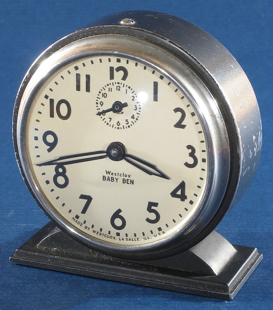 Westclox Baby Ben Style 4 Black Plain. Westclox Baby Ben Style 4 Black Plain Clock Example Photo