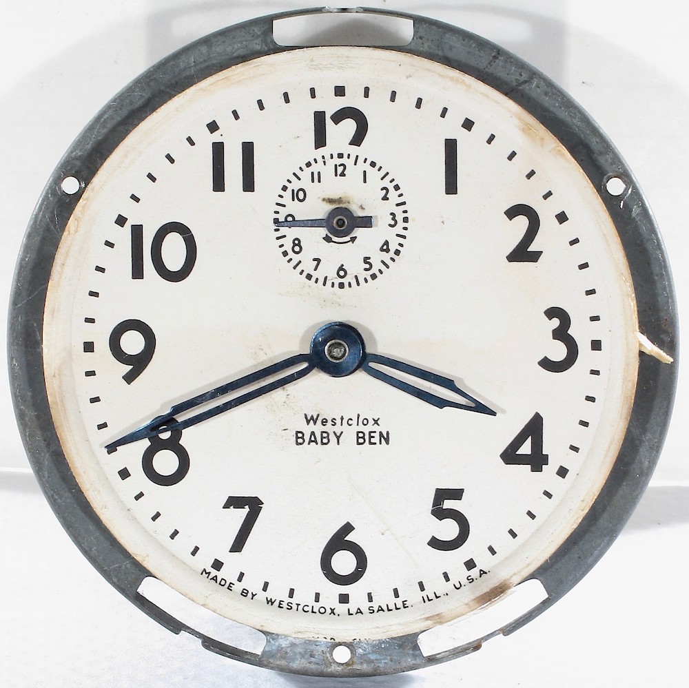 Westclox Baby Ben Style 4 Black Plain. Westclox Baby Ben Style 4 Black Plain Clock Example Photo