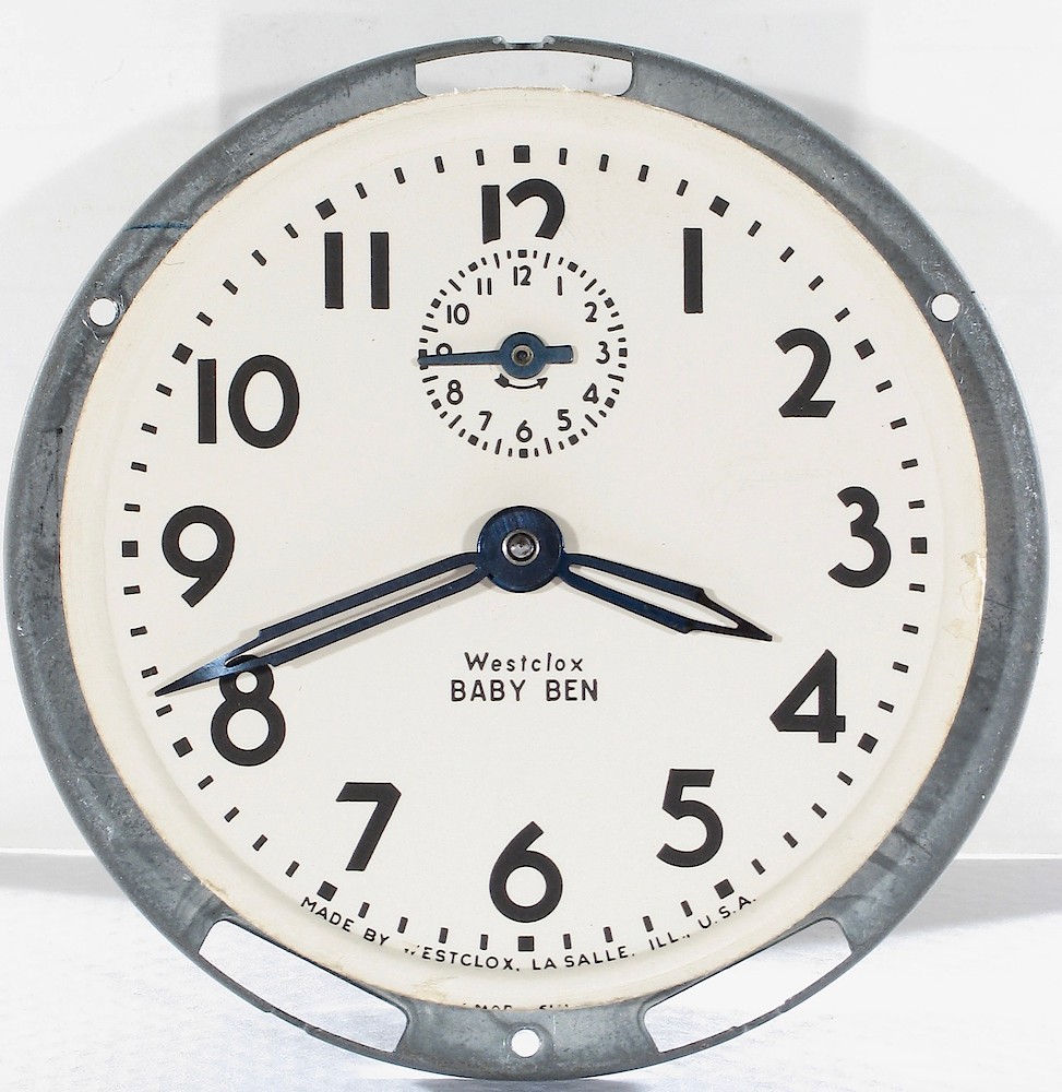 Westclox Baby Ben Style 4 Black Plain. Westclox Baby Ben Style 4 Black Plain Clock Example Photo