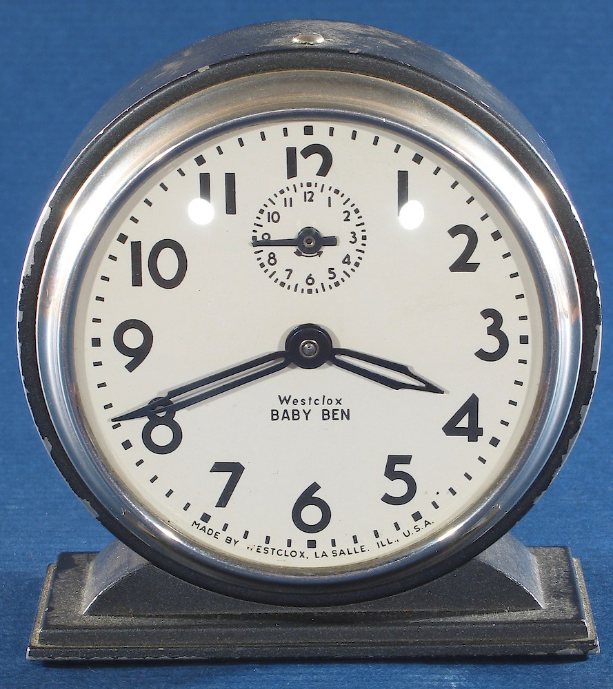 Westclox Baby Ben Style 4 Black Plain. Westclox Baby Ben Style 4 Black Plain Clock Example Photo