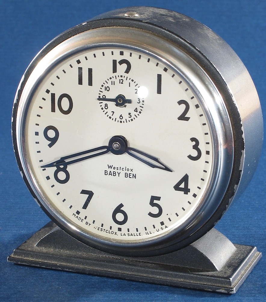 Westclox Baby Ben Style 4 Black Plain. Westclox Baby Ben Style 4 Black Plain Clock Example Photo