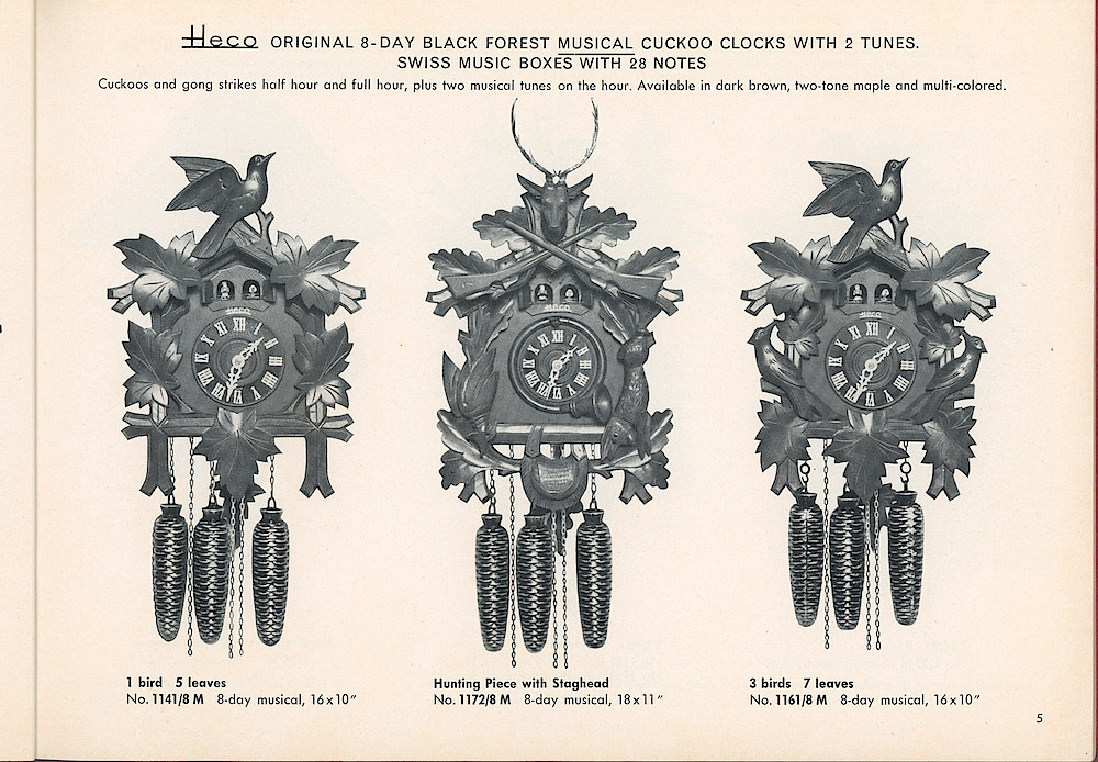 HECO Clock Catalog ca. 1960 > 5
