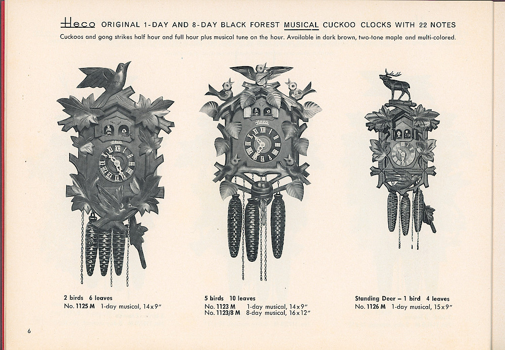 HECO Clock Catalog ca. 1960 > 6