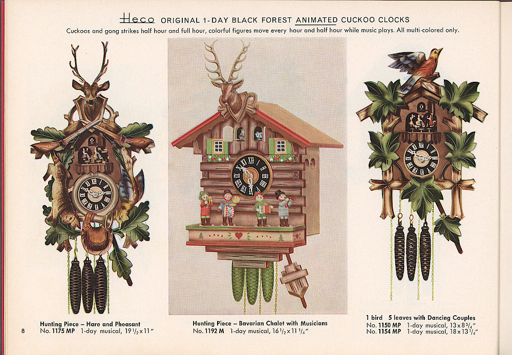 HECO Clock Catalog ca. 1960 > 8