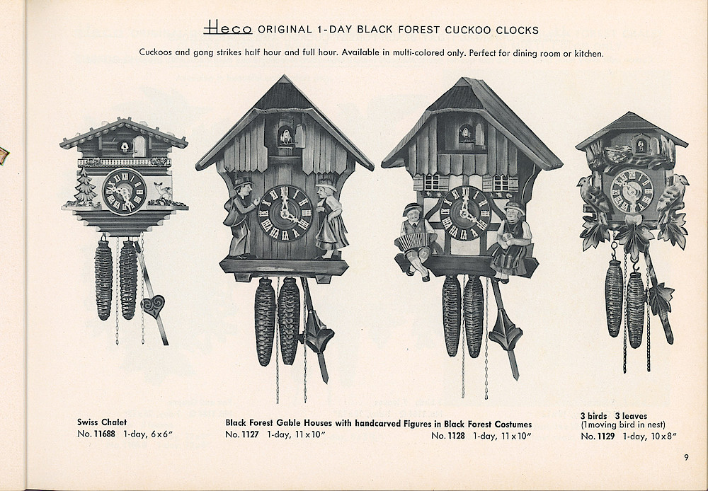 HECO Clock Catalog ca. 1960 > 9