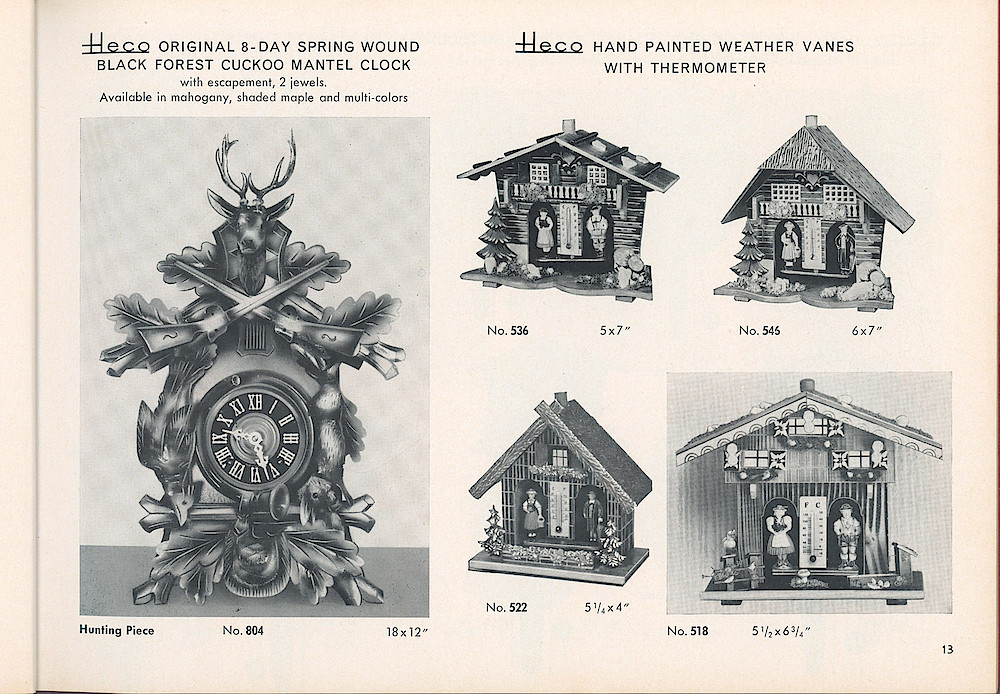 HECO Clock Catalog ca. 1960 > 13