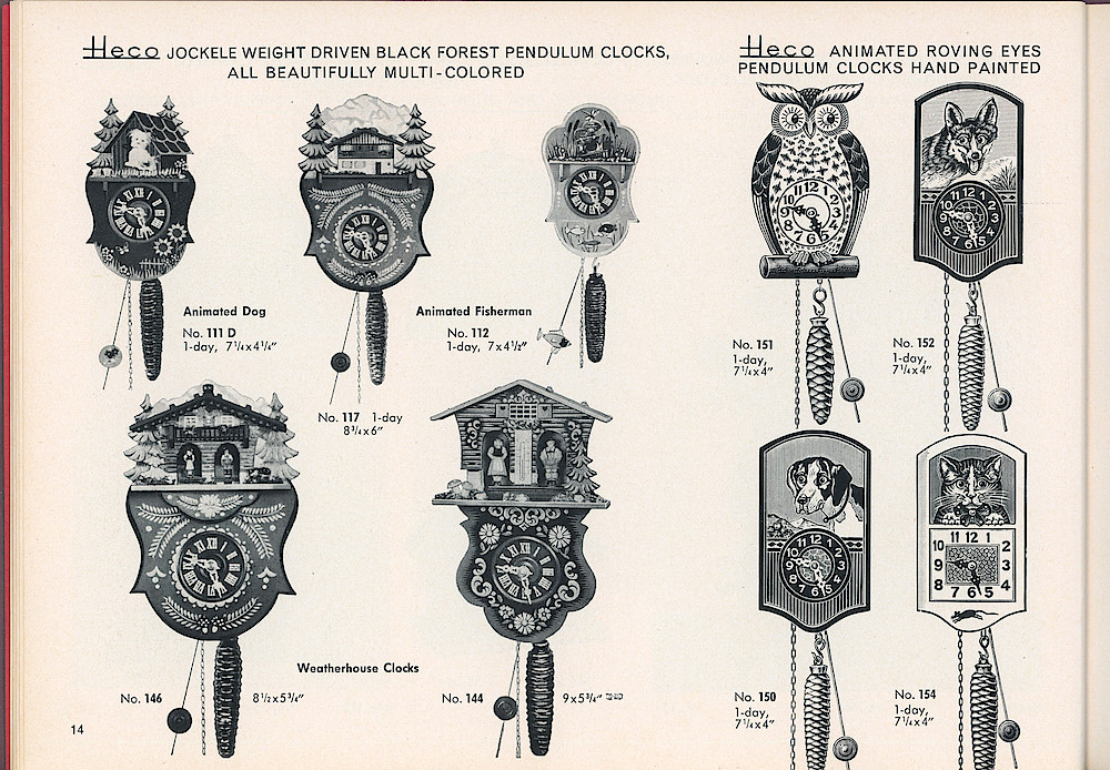 HECO Clock Catalog ca. 1960 > 14