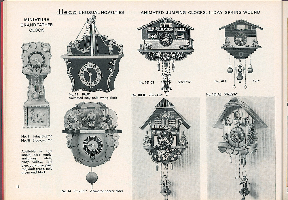 HECO Clock Catalog ca. 1960 > 16