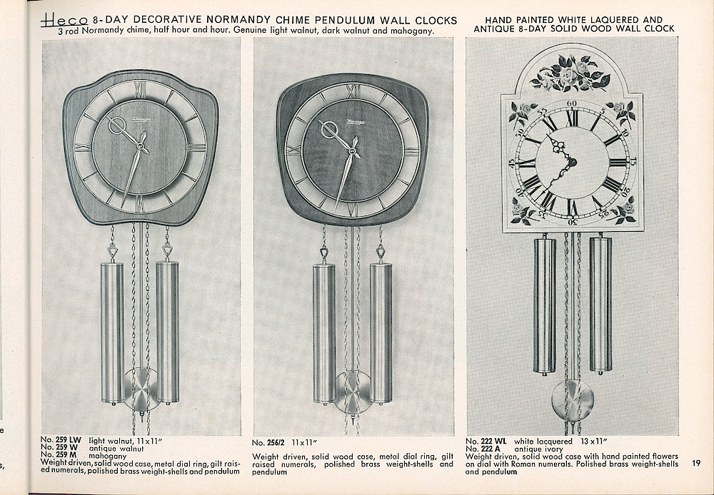 HECO Clock Catalog ca. 1960 > 19