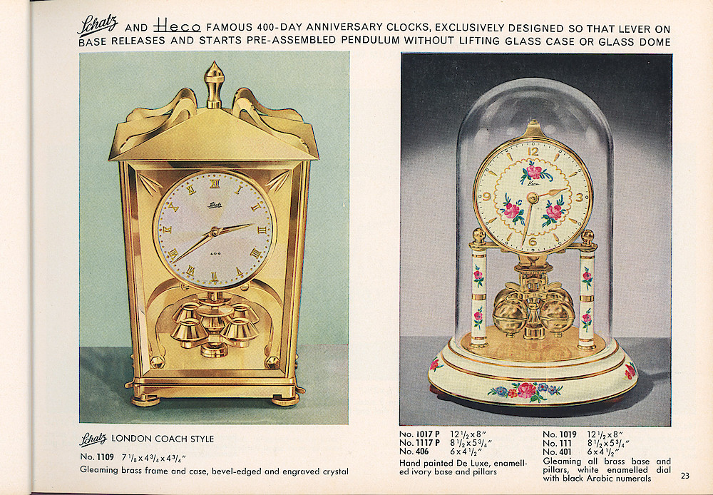 HECO Clock Catalog ca. 1960 > 23