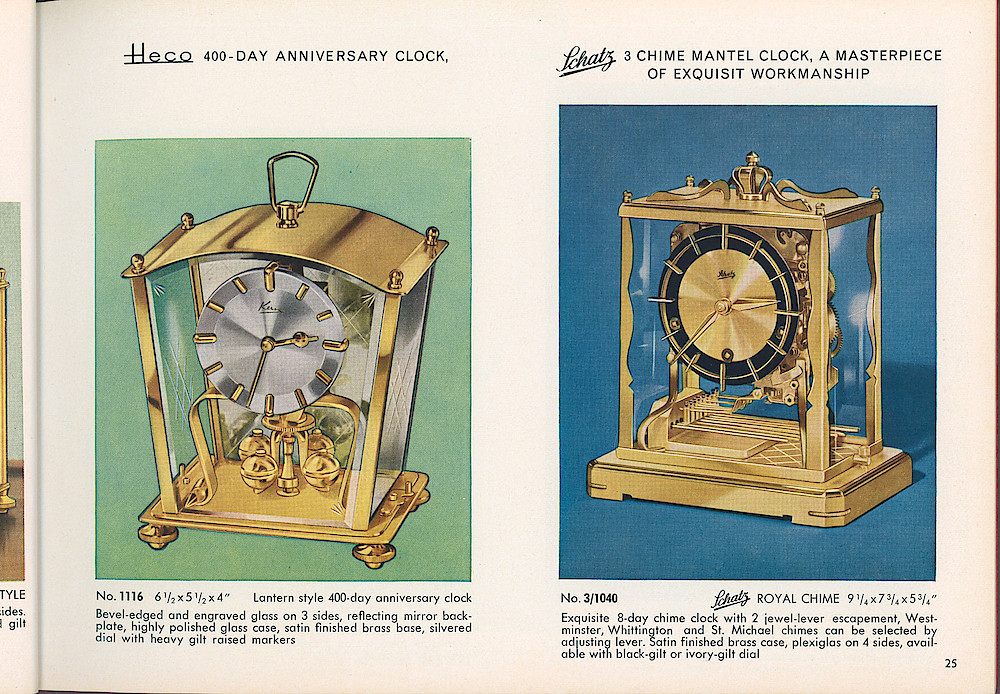 HECO Clock Catalog ca. 1960 > 25