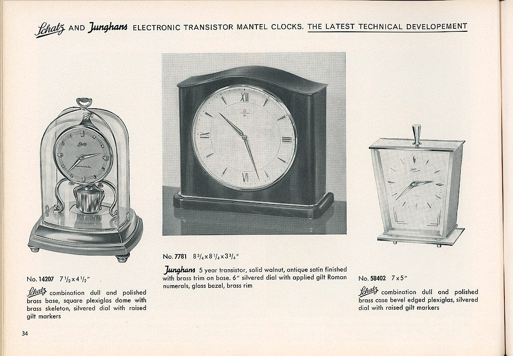 HECO Clock Catalog ca. 1960 > 34