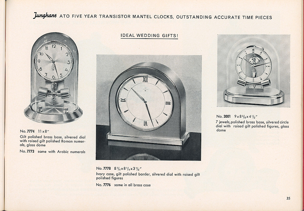 HECO Clock Catalog ca. 1960 > 35