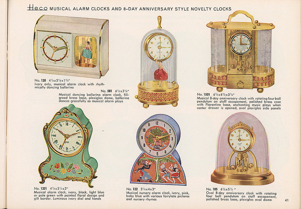 HECO Clock Catalog ca. 1960 > 41