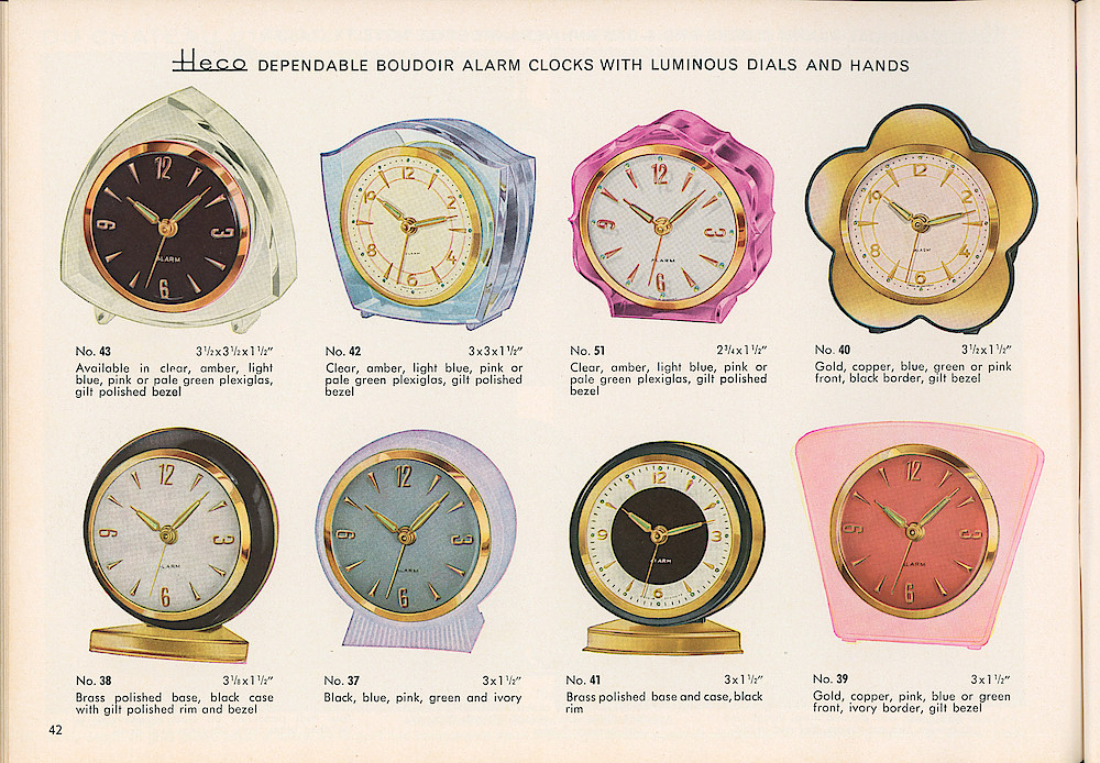 HECO Clock Catalog ca. 1960 > 42