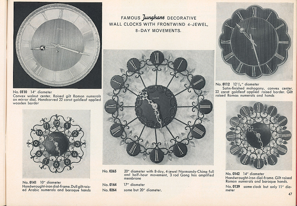 HECO Clock Catalog ca. 1960 > 47