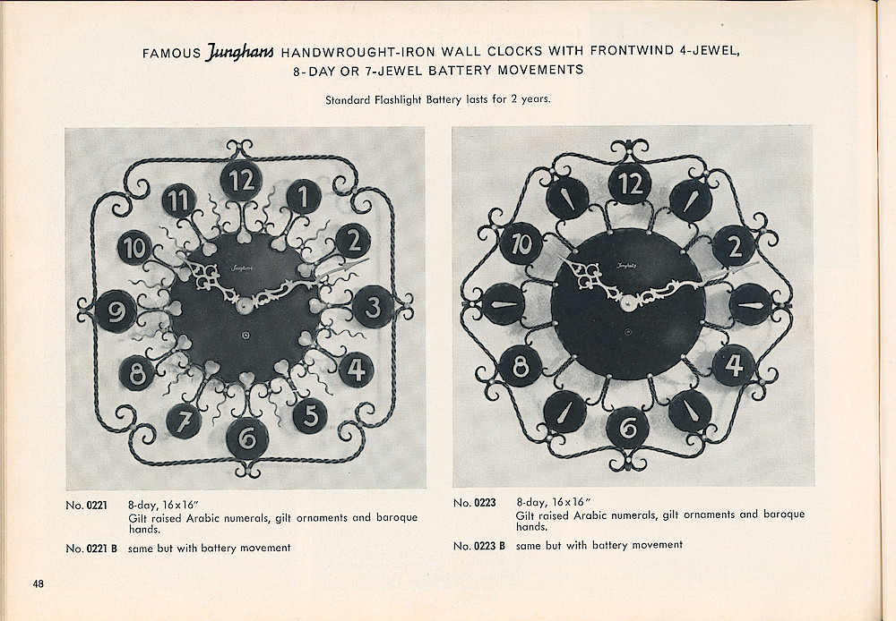 HECO Clock Catalog ca. 1960 > 48