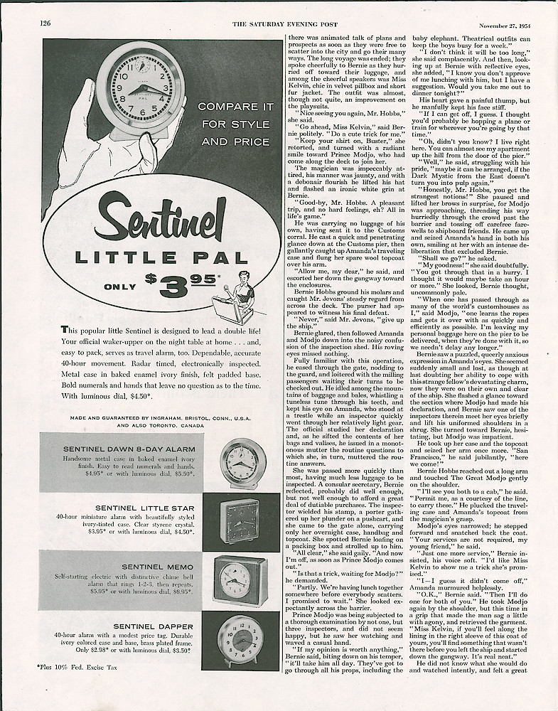 November 27, 1954 Saturday Evening Post, p. 126