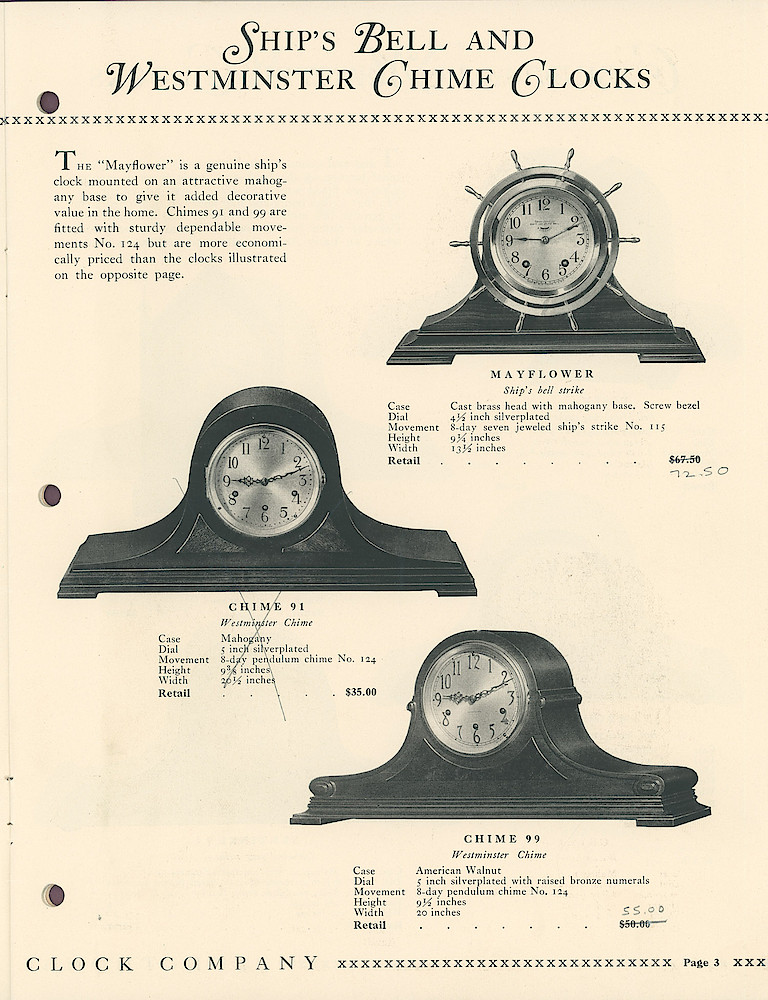 Eight and Thirty Day Key Wound Clocks > 3