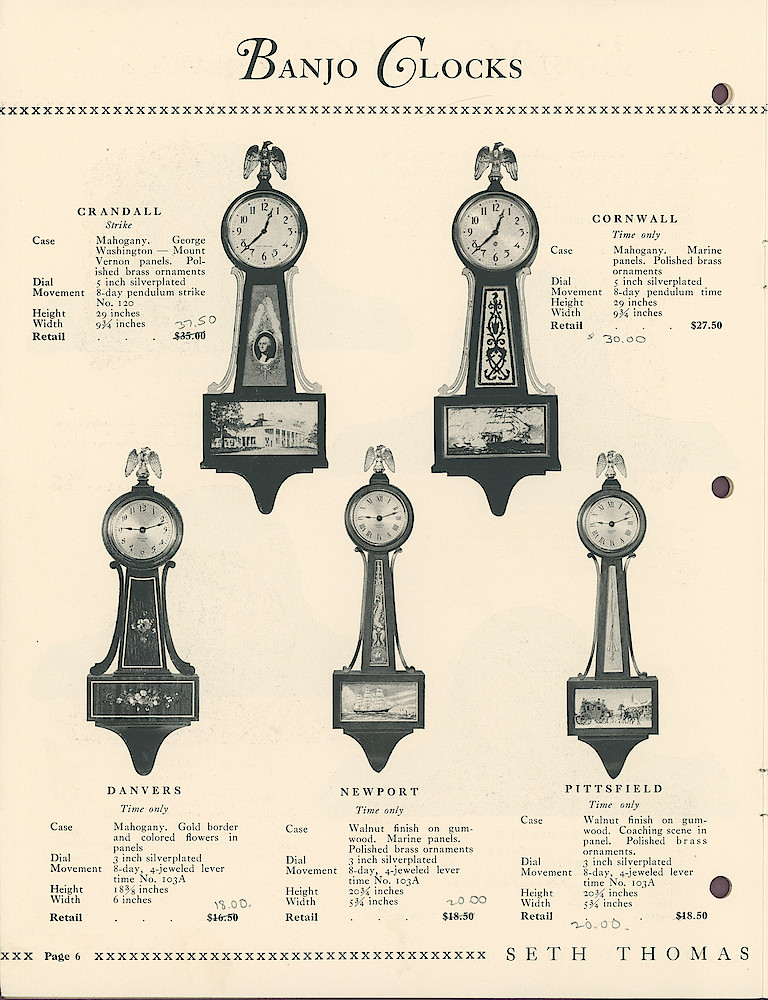 Eight and Thirty Day Key Wound Clocks > 6