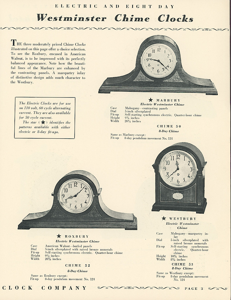 Seth Thomas Clocks - Electric and Keywound > 3