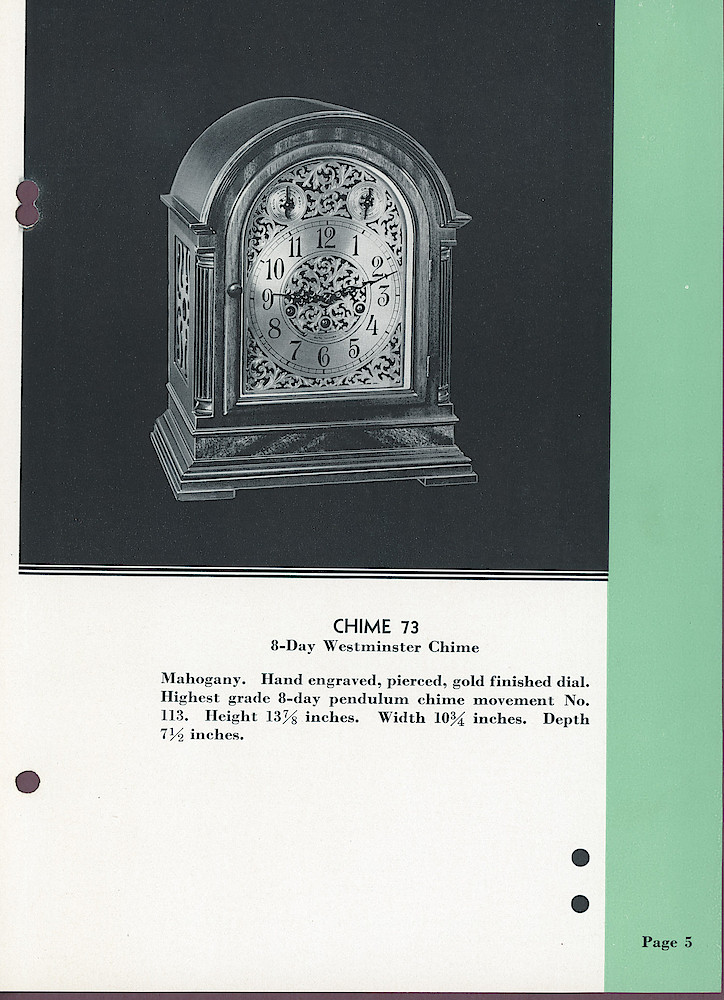 Seth Thomas Clocks; 1813 - 1935 > 5