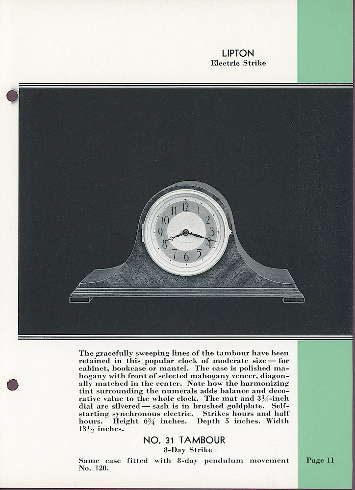 Seth Thomas Clocks; 1813 - 1935 > 11