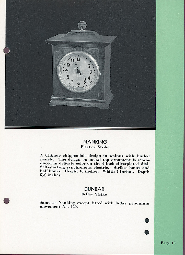 Seth Thomas Clocks; 1813 - 1935 > 13